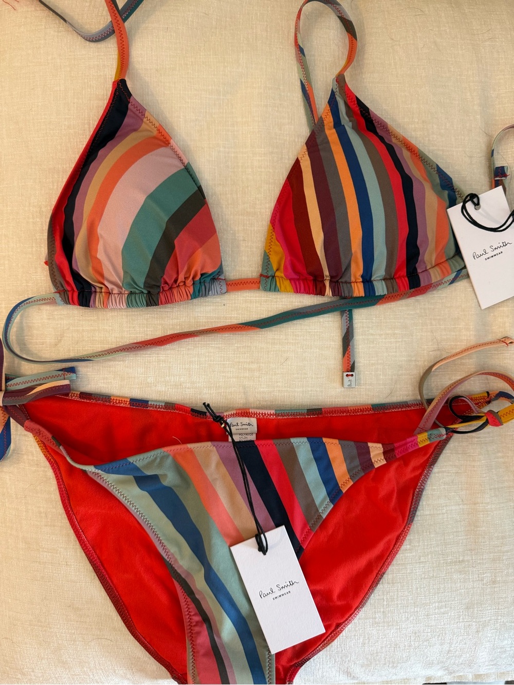 NWT Paul Smith Striped Bikini